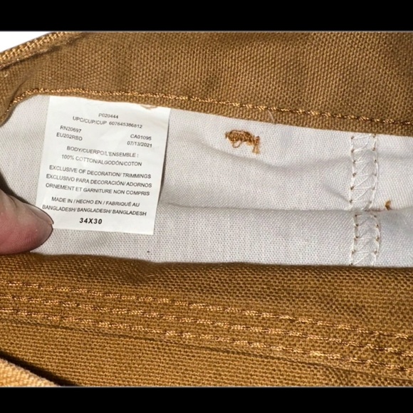 Dickie's Relaxed Fit twill Carpenter Pants, 34x30, worn and washed once - Picture 3 of 4